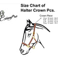 ExionPro Replacement Fancy Stitched Padded Leather Halter Crown Piece