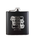Just a Small Town Girl Flask Gift - Bourbon Cowgirl