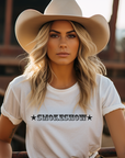 Smokeshow Graphic Tee Shirt for Country Girls- Bourbon Cowgirl