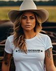 Smokeshow Graphic Tee Shirt for Country Girls- Bourbon Cowgirl