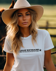 Smokeshow Graphic Tee Shirt for Country Girls- Bourbon Cowgirl