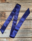Dark Blue Western Skinny Mini Wild Rag Scarf / Cowgirl Necktie
