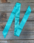 Turquoise Western Skinny Mini Wild Rag Scarf / Cowgirl Necktie