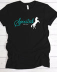 Spirited Horse Black Graphic Tee Shirt - Bourbon Cowgirl