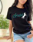 Spirited Horse Black Graphic Tee Shirt - Bourbon Cowgirl