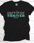 Survivor Thriver Black Graphic Tee Shirt - Bourbon Cowgirl