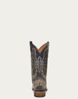 A1032 - TEEN'S CROSS AND WINGS EMBROIDERY SQUARE TOE COWBOY BOOT