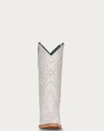 T0143 - TEEN'S EMBROIDERY WHITE SNIP TOE COWBOY BOOT