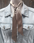 Tan Western Skinny Mini Wild Rag Scarf / Cowgirl Necktie