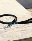 Halter Ego® Metallic Teal Croc Leather Dog Collar