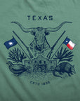 Texas Crest Pocket T-Shirt - Pine