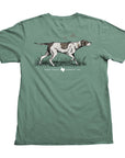 Pointer Hunting Dog Pocket T-Shirt - Pine
