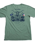 Texas Crest Pocket T-Shirt - Pine