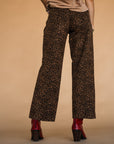 The Beckett Leopard Jean in Dark Wash
