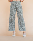 The Beckett Leopard Jean in Light Wash