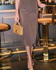 MASON by MASON'S DAUGHTER | Esme Skirt, Cocoa Silk Polka Dot