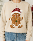 Gingerbread man faux yarn tee or sweatshirt