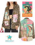 Baha Ranch Retro Pop Western Wild West Leopard Blazer