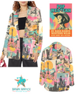 Baha Ranch Retro Pop Western Collage Blazer