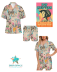 Baha Ranch Retro Pop Western Collage Pajama Set