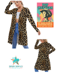 Baha Ranch Retro Pop Western Leopard Lightweight Cardigan