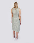 MASON'S DAUGHTER | Meredith Midi Tunic, Seersucker Olive & Ivory