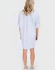 MASON'S DAUGHTER Anna Dress, Blue and White Striped