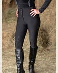Black Silicone Grip Breeches with Belt Loops