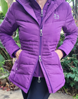 Purple Duck Down Riding Jacket