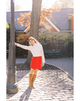 MASON'S DAUGHTER | Mia Skirt, Red Cotton Twill