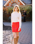 MASON'S DAUGHTER | Mia Skirt, Red Cotton Twill