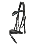 Doc Marten Black Leather Snaffle Bridle with Removable Flash