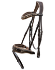 The Sun King Brown Patent Leather Snaffle Bridle