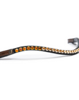 Valencia - Crystal Slimline Browband with Snaps