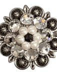 ANTIQUE SILVER JET - PEARL - CLEAR