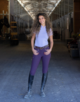 Evolution Knee Patch Breeches - Dark Plum