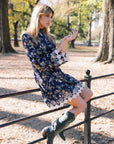MASON'S DAUGHTER Samantha Dress, Heirloom Bouquet Viscose Twill
