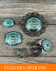 A Touch of Turquoise Western Concho W109