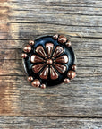 Copper Flower Western Concho W196