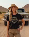 I Wonder if Whiskey Thinks About Me Too Graphic Tee - Bourbon Cowgirl