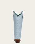 Z5253 - WOMEN'S BABY BLUE EMBROIDERY SNIP TOE COWBOY BOOT