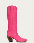 Z5157 - WOMEN'S EMBROIDERY FUCHSIA TALL TOP SNIP TOE COWBOY BOOT