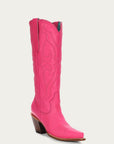 Z5157 - WOMEN'S EMBROIDERY FUCHSIA TALL TOP SNIP TOE COWBOY BOOT