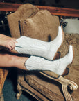 Z5046 - WOMEN'S EMBROIDERY WHITE SNIP TOE COWBOY BOOT