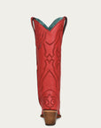 Z5076 - WOMEN'S RUBY RED EMBROIDERY TALL TOP SNIP TOE COWBOY BOOT