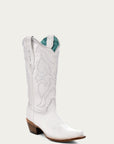 Z5046 - WOMEN'S EMBROIDERY WHITE SNIP TOE COWBOY BOOT