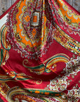 35X35" Red Mardi Gras Wild Rag / Scarf WR3353
