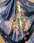 35X35" Rose Buds & Tassels Wild Rag / Scarf - W179L Slide WRC51B