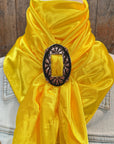 35X35" Solid Yellow Wild Rag / Scarf WRS23 - Buckle Wild Rag Slides - Assorted