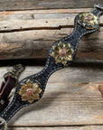 Black Basketweave Wither Strap
